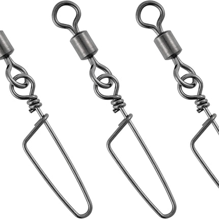 30 Pack Barrel Snap Swivels, Swivels Fishing Tackle Crane Rolling Coast Lock Lure Leader Line Connector Fresh&Saltwater - #4/0-198LB-30