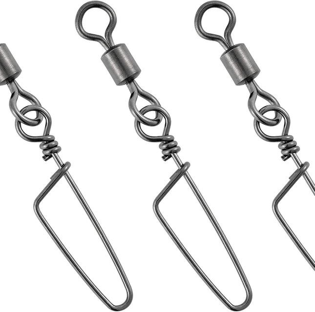 30 Pack Barrel Snap Swivels Swivels Fishing Tackle Crane Rolling Coast Lock Lure Leader Line Connector