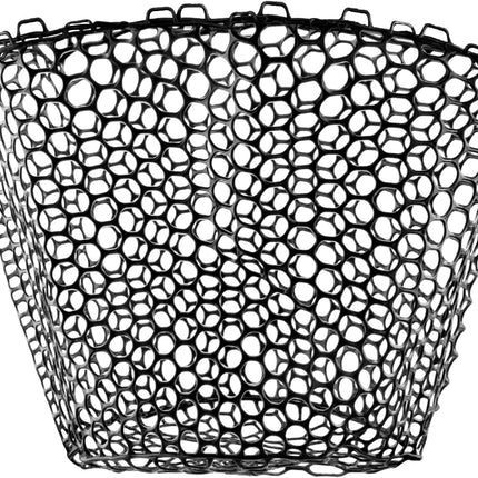 Fishing Landing Net Replacement Rubber Without Handle Foldable Mesh Netting for Freshwater Saltwater Black F-59.06'' Girth(21.65'' Dia, 19.7*5" Depth)