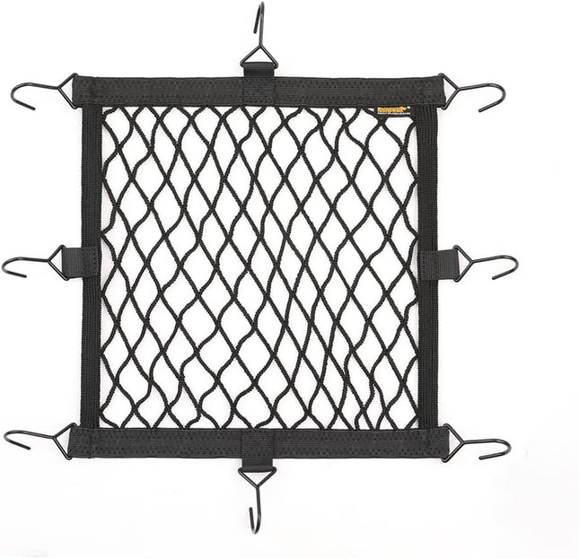Motorcycle Luggage Net Cargo Helmet with Adjustable Metal Hooks for Motorcycles and Bicycles