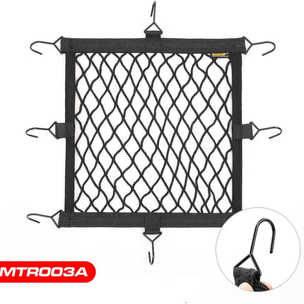 Motorcycle Luggage Net Cargo Helmet with Adjustable Metal Hooks for Motorcycles and Bicycles -