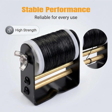Archery Bowstring Serving Thread and Jig Set Nylon String Maintenance Accessories for Tying Peep Sight Compound Bow Recurve Black -