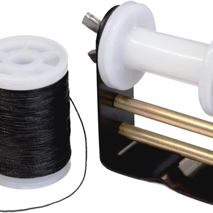 Archery Bowstring Serving Thread and Jig Set Nylon String Maintenance Accessories for Tying Peep Sight Compound Bow Recurve Black -