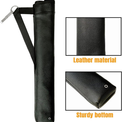 Archery Arrow Quiver Hip Tube with 2-Tubes and Belt Clip Lightweight for Youth Carbon Wooden Crossbow Arrows Holder -