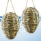 Woven Crochet Wasp Nest Decoy Waterproof Faux Hanging Hornets Hive Nests Artificial Fake Decoy