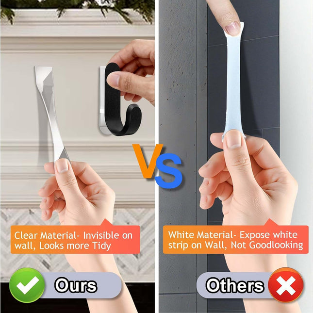 100pcs Clear Picture Hanging Strips 3m Invisible Refill Poster Sticker Heavy Duty Wall Hangers No – product detail
