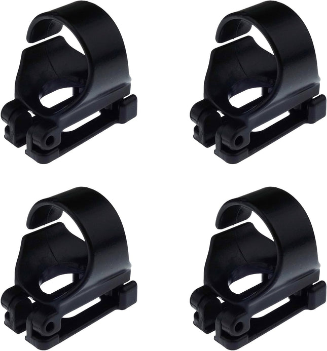 4 Pack Scuba Dive Universal Plastic Clip Snorkel Keeper Tube Holder Black V1259-DP01-A-536