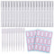 20 PCS Cuticle Oil Pens Transparent Twist Cosmetic Container Empty Nail Pen With Brush Tip