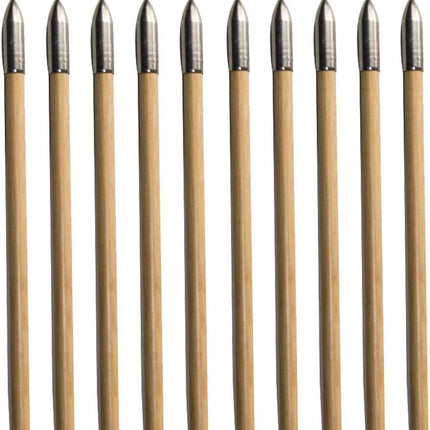 100 Grain Glue on Field Points Archery Replacement Practice Target Arrow Tips 12 Pack -