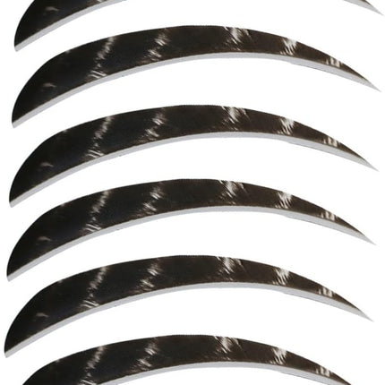 50pcs Turkey Feather Fletching 4'' / 5'' Right Wing Drop-Shaped Arrow Fletches Feathers Vanes for DIY Hunting Arrows Accessories Wooden Bamboo - 4inch