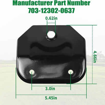 703-12302-0637 Hitch Plate Compatible with Cub Cadet ZT1 ZT2 ZT3 Heavy Duty Zero Turn Mower, Universal Towing Kit Fit for C-ated Ultima 42 46 50 54 & Lawn Mower Trailer Tow -