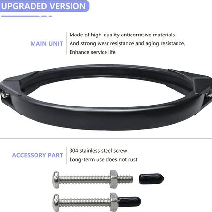 GMX600NM Noryl Flange Valve Clamp 8 to 8.5 inch,Compatible with Hayward S144T Pro Series Above Ground In Pool Sand Filter,For models S164T S166T S180T S210T S210S S220T S220T2 S230T S244T -