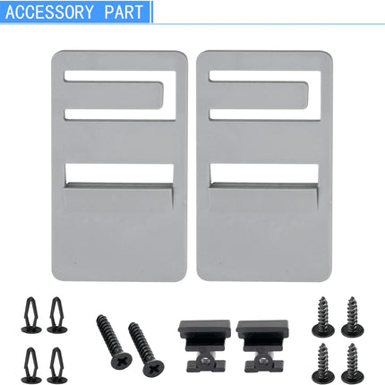 2 Pack 3316882900 RV Refrigerator Door Handle Holder Grip Black Hardware, Fit for 3316882.900 S,Std Dr Combo-6/8 Amii DM2672, DM2682, DM2872, DM2882 Refrigerators with Airing Cards -