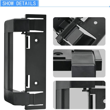 2 Pack 3316882900 RV Refrigerator Door Handle Holder Grip Black Hardware, Fit for 3316882.900 S,Std Dr Combo-6/8 Amii DM2672, DM2682, DM2872, DM2882 Refrigerators with Airing Cards -