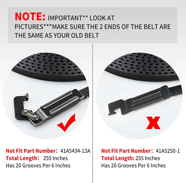 255 Drive Belt 41A5434-13A for 8ft Chamberlain Craftsman Garage Door Opener Assembly Compatible – product detail
