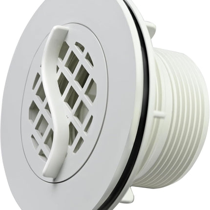 Threaded Inlet Strainer Kit Compatible with Intex Filter Pumps w/ 1-1/2" Hoses,Incl Rubber Washer and Nut,Inlet use for Stock Tank Pools & Above Ground Pool -