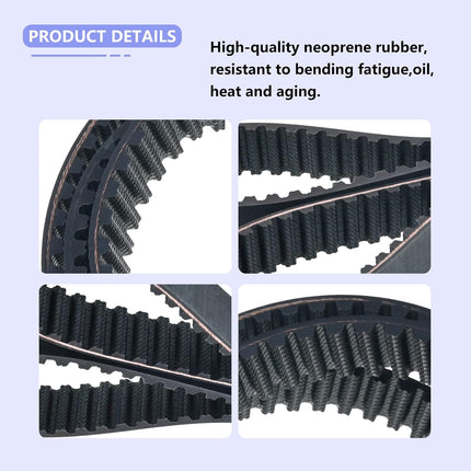 120-3335 Synchronous Belt Compatible with Toro Timemaster & Exmark 30 inch Lawn Mower Tractors, 44" x 3/4" Deck Replacement Timing Belt, Replaces for STENS 265-610 Fits 20199 20200 -