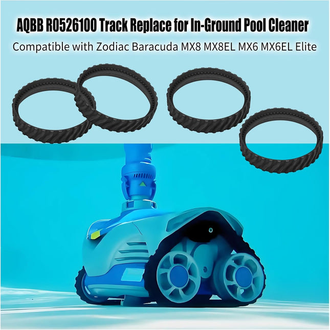 4PCS Pool Cleaner Tracks R0526100 Compatible with Zodiac MX8/MX6 Elite Models In-Ground Sweeper Heavy Duty – product detail