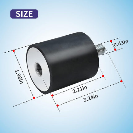 4 Pack New Upgrade Tamper Rubber Shock Mount Compatible with Wacker Neuson Plate Compactor Rammer WP1540 WP1550 VP1135 VP1340 VP1550 VP2050, Vibration Isolators/Shock Absorber 5100016316 -