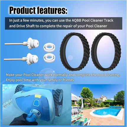 R0796200 Tune Up Kit Compatible with Zodiac Baracuda MX8 MX8EL MX6 Elite Cleaner, Pool Cleaner Move Repair Replacement Parts Tire Tracks, Drive Shafts, Bearing Assembly- R0526100 R0525100 R0527000 -