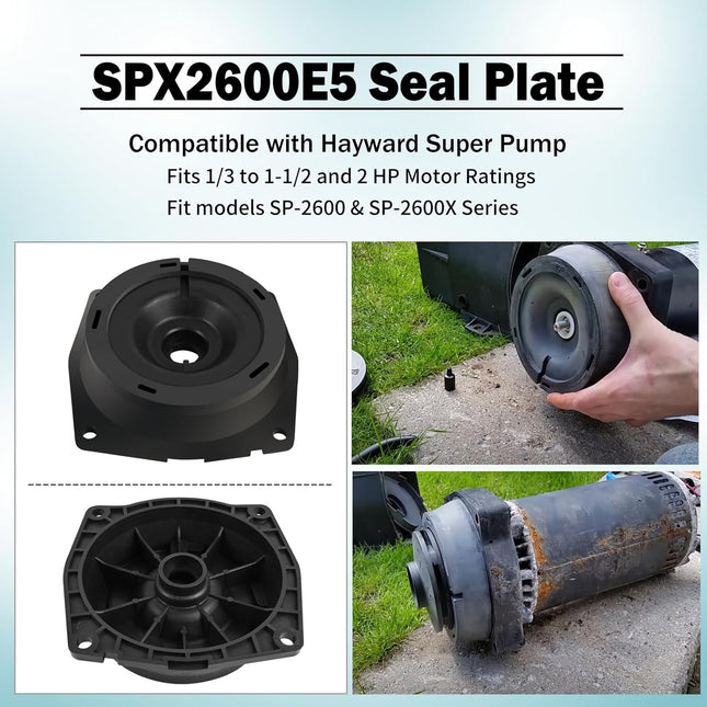 SPX2600E5 Seal Plate Compatible with Hayward Super Pump Fits 1/3 to 1-1/2 and 2 HP Motor Ratings Fit – product detail