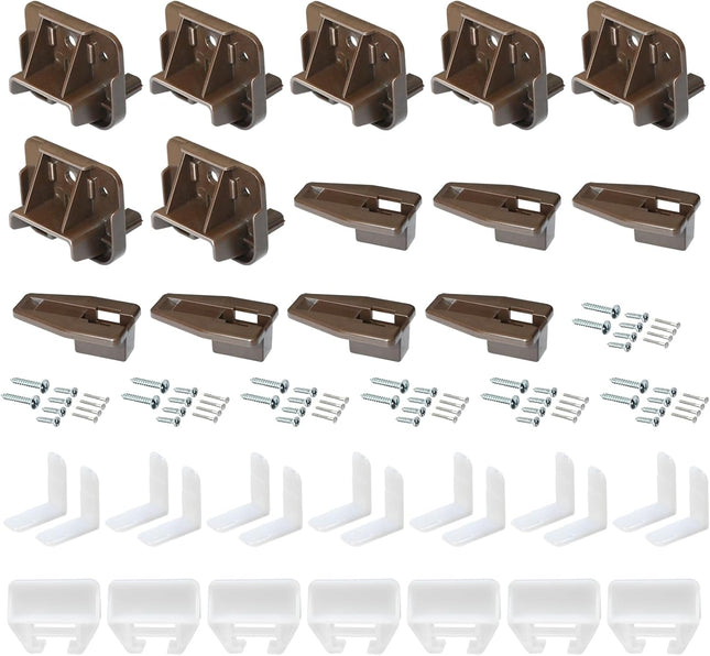 5 Set R 7321 Track Guide and Glides Replacement Drawer kit Compatible with Kenlin Rite V1259-DP01-A-5402