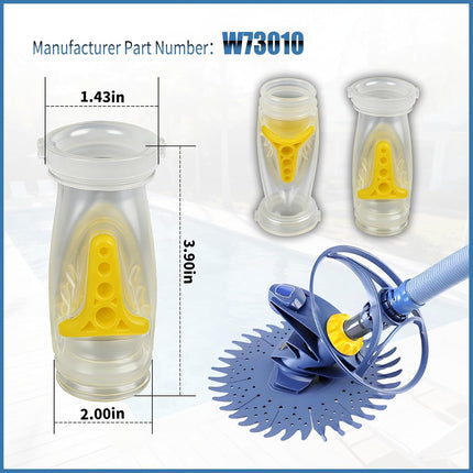 2 Pack X73010 Pool Cleaner Diaphragm Compatible with Zodiac Baracuda X7 Quattro、T5 Duo Cleaner,Pool Dura Life Replacement -