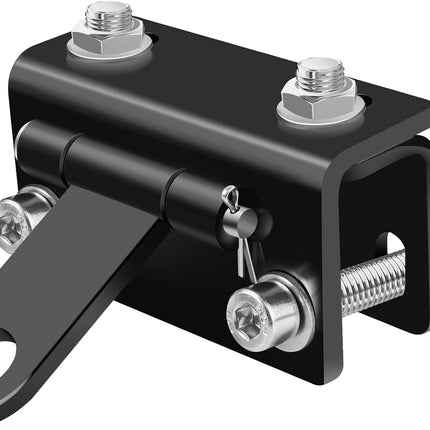 Universal Snowmobile Bumper Hitch Tongue Type Tow Carrier Compatible with Ski Doo Polaris REV Arctic Cat Yamaha and More, Adjustable Heavy-Duty Steel Sled Trailer Towing Hook -