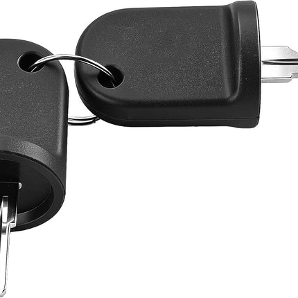 Ignition Key Switch W/2 Keys for EZGO Electric RXV 2008-Up, OEM 605637 605946 609680 (Set of 2 Keys) Set -
