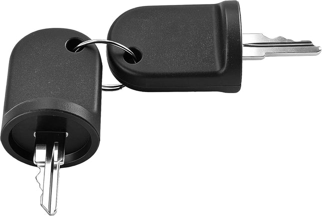Ignition Key Switch W/2 Keys for EZGO Electric RXV 2008-Up OEM 605637 605946 609680 (Set of 2 Keys) Set