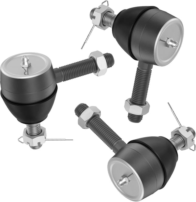 Ball Joint Kit Set of (3) Tie Rod End with grease fitting Fits for Club Car DS Golf Carts (1976-2008)