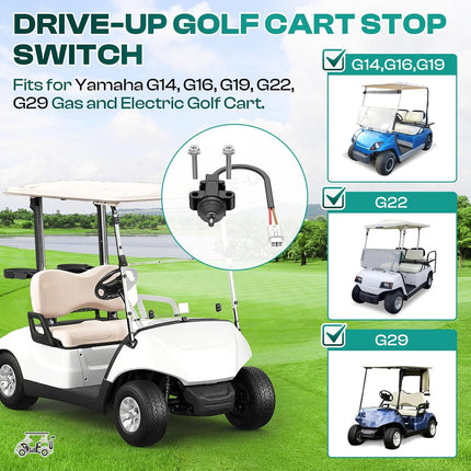 Golf Cart Stop Switch Fits for Yamaha G14, G16, G19, G22 G29 Gas and Electric Carts, Accelerator Micro JF7-82817-20 -