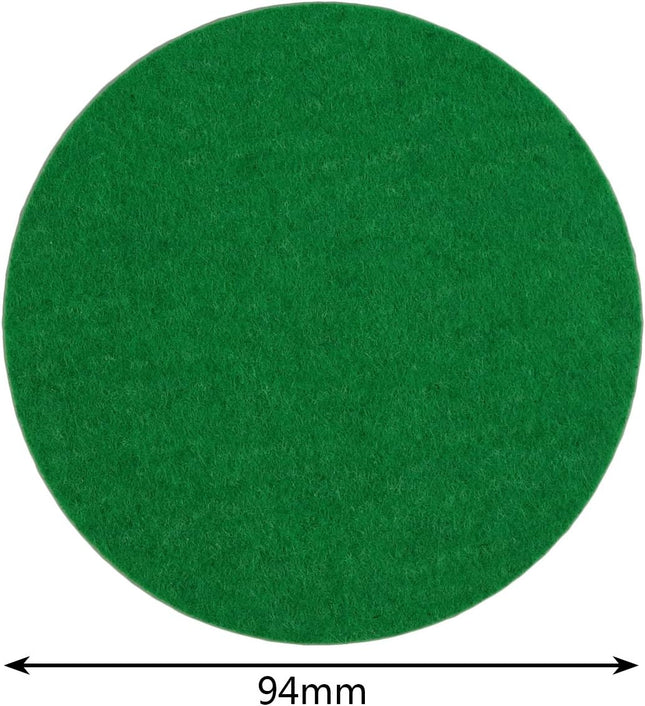12 Pack Self Adhesive Air Hockey Mallet Felt Pads Green 94mm (green-12 Pack) – product detail