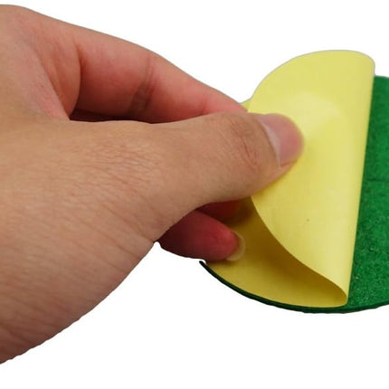 12 Pack Self Adhesive Air Hockey Mallet Felt Pads, Green, 94mm (green-12 Pack)