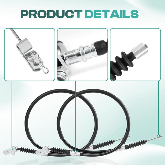 Club Car DS Brake Cable Kit Stainless Steel Core 2000-Up 102022101 Driver & Passenger Side Cables – product detail