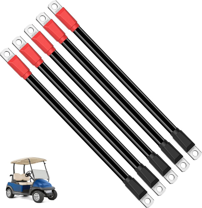 Club Car DS Battery Cables Golf Cart Cables for 1995-Up Carts 48V 4 Gauge (Set of 5) V1259-DP01-A-5421