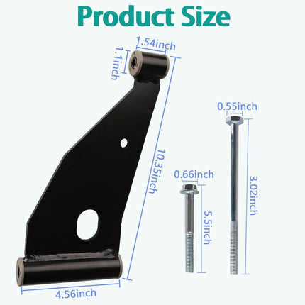 Control Arm Delta A-Plate for 2004+ Club Car Precedent & 2018-up Tempo Golf Carts 102287301/103388501 (Control A-Arm Kit) -