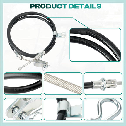 2PCS Club Car Precedent Brake Cable Stainless Steel Core Driver & Passenger Side 2004+ G&E Golf Cart -