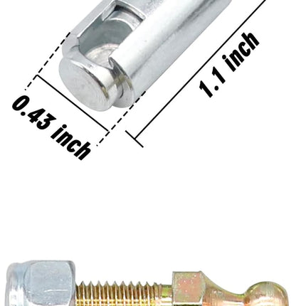 Club Car Transmission Cable End,Ball Stud Kit for 1984-Up DS and 2004-2014 Precedent Gas Golf Cart 1012333 1010954 -