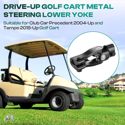 Golf Cart Metal Steering Lower Yoke for Club Car Precedent 2004-Up and Tempo 2018-Up Carts 103810201 -