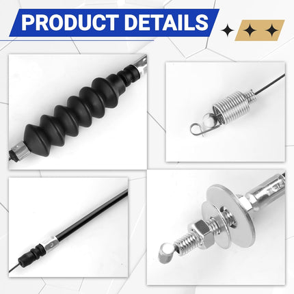 Golf Cart Governor and Accelerator Cable Kit for Club Car DS 2004- Up Snap in Kawasaki FE290 Replace OEM 102336101 102336001 -