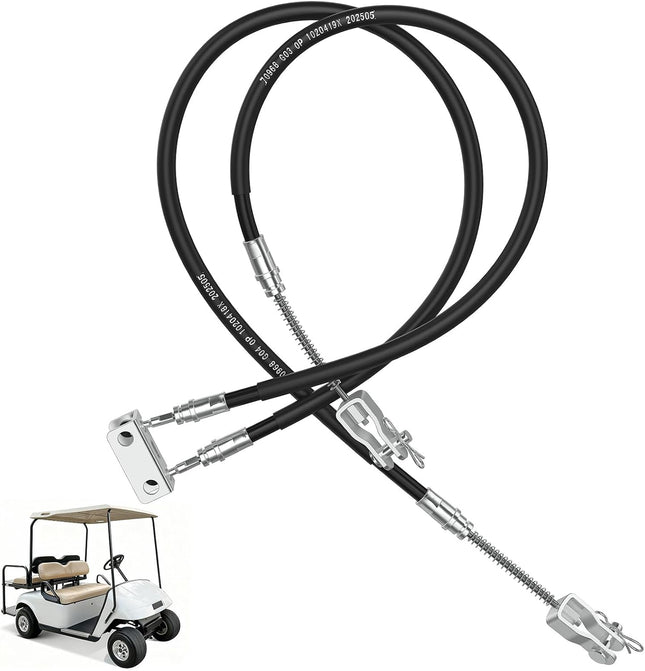 EZGO TXT Brake Cables Cable Kit Passenger and Driver Side Stainless Steel Core Fits for 1994-2008 Marathon