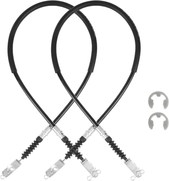 Club Car DS Brake Cable Kit Driver and Passenger Side Stainless Steel Core for 1981-1999 1011403 in Black