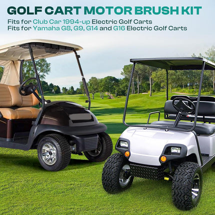Motor Brush Kit 48 and 36 Volt,Fits Club Car 1994-up G8 G9 G14 G16 Yamaha,G.E Electric Golf Cart -