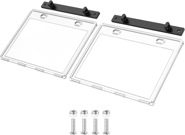 Golf Cart Transparent Hinged Message Holder for Club Car Models V1259-DP01-A-5447 in Clear