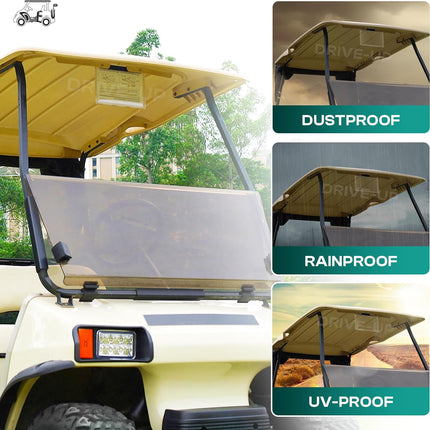 Golf Cart Transparent Hinged Message Holder for Club Car Models -
