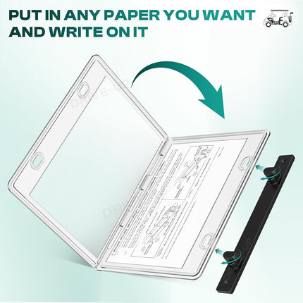 Golf Cart Transparent Hinged Message Holder for Club Car Models -