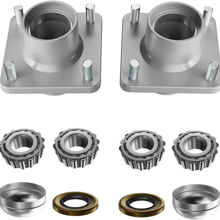 Club Car DS Front Hub Assembly, Golf Cart Wheel with Bearings Seals Kit for 1981-2003 Gas and Electric Carts, OEM 1011892 -