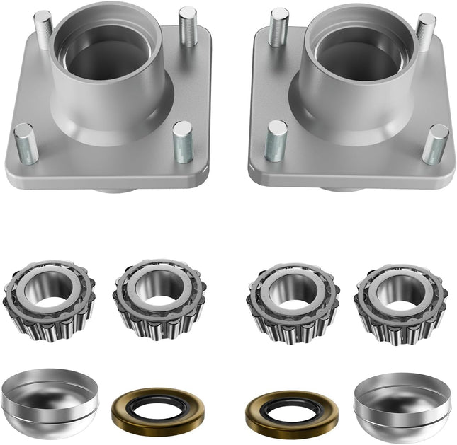 Club Car DS Front Hub Assembly Golf Cart Wheel with Bearings Seals Kit for 1981-2003 Gas and Electric Carts