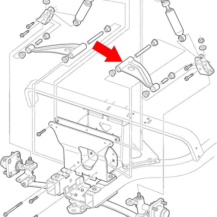 Club Car Control a Arm, Arm for Precedent 2004-Up and Tempo 2018-Up Golf Carts, Arms Delta A-Plate, OEM 102287301 103388501 -
